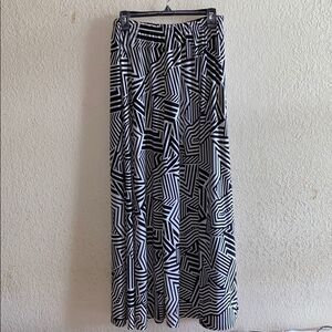 Miss Maxi black and white Maxi skirt